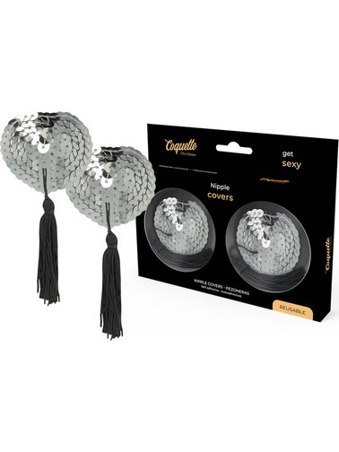 COQUETTE CHIC DESIRE NIPPLE COVERS SILVER