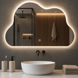Shally Dogan LED Καθρέφτης Νέφους 50x70 εκ. με 3 Χρώματα, Dimmer και Touch Button 02002377