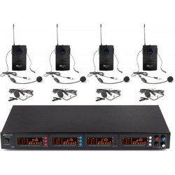 Power Dynamics PD504B Σετ 4 Ασύρματα Μικρόφωνα Πέτου