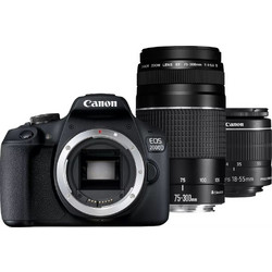 Canon EOS 2000D + Kit 18-55mm IS II + 75-300mm DC III
