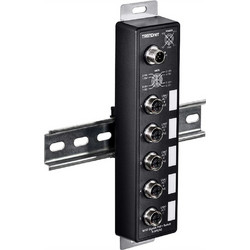 Network Switch Trendnet 5-Port Industrial EN50155 M12 Gigabit PoE+ Railway