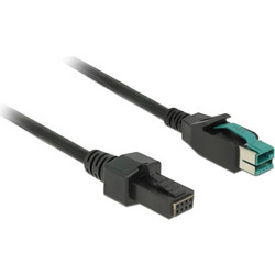 Καλώδιο Delock Καλώδιο Poweredusb σε 2X 4Pin 85484 για Pos, 12V, 3M, Μαύρο