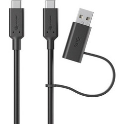 Καλώδιo USB Alogic Elements Series USB-C to USB-A Adapter 1.2M Male-Male 5A/