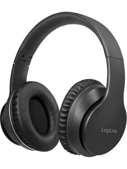 LogiLink BT0053 Ασύρματα Bluetooth Ακουστικά Over Ear με Noise Canceling Μαύρα