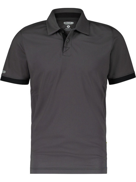 Μπλουζάκι Polo Αντηλιακό (UPF 50+) Dassy Traxion anthracite grey/black