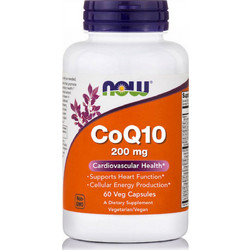 Now Foods CoQ10 200mg 60 Κάψουλες