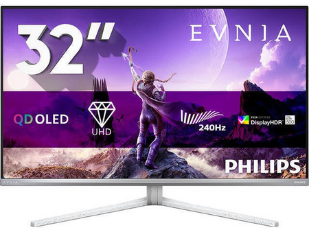 Philips Evnia 32M2N8900P/00 QD-OLED HDR Gaming Monitor 31.5" 3840x2160 4K UHD 240Hz 0.03ms