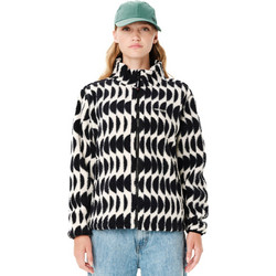 Emerson Γυναικεία Ζακέτα Fleece Μακριά με Φερμουάρ Λευκή Μαύρη 262.EW290.160
