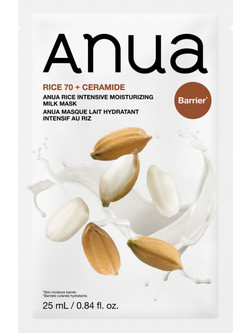 Anua Rice 70 Intensive Moisturizing Milk Mask Μάσκα Προσώπου για Ενυδάτωση 1τμχ