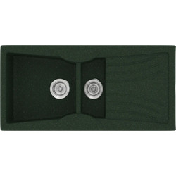 Sanitec Classic 329 Επικαθήμενος Νεροχύτης Γρανίτη Ματ Granite Green 104x51cm