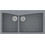 Sanitec Classic 326 Επικαθήμενος Νεροχύτης Γρανίτη Ματ Metallic Silver 93x51cm