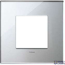 Plate 2M mirror glass ice silver