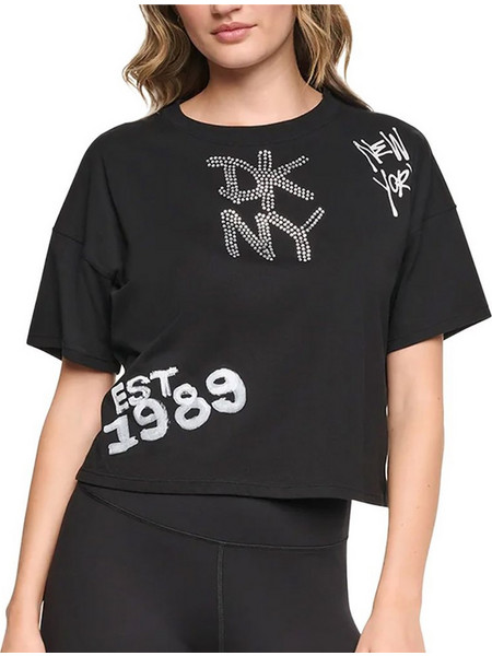 DKNY DP6T1846 LOGO ΜΠΛΟΥΖΑ ΚΟΝΤΟΜΑΝΙΚΗ DKNY DP6T1846-0071 Black