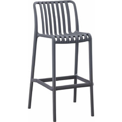ΣΚΑΜΠΟ BAR ΠΟΛΥΠΡΟΠΥΛΕΝΙΟΥ CONVEE HM6098.03 ΓΚΡΙ 38,5x49,5x102Υεκ