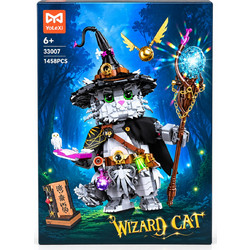 YoLeXi 33007 Wizard Cat - Γάτα Μάγος με Κάπα, Καπέλο, Ραβδί & Αξεσουάρ (1458 τμχ)