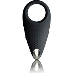 Rocks-Off Empower Men Cock Ring Ελαστικό Δαχτυλίδι Πέους Σιλικόνης με Δόνηση Μαύρο