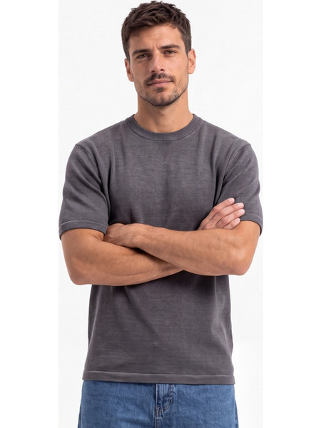 T-SHIRT ΠΛΕΧΤΟ VIENNA - ΑΝΘΡΑΚΙ