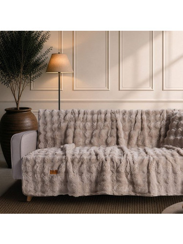 Ριχτάρι Αντιολισθητικό Haaland 02 Beige - Μονοθέσιο 180x150cm