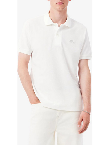 Lacoste Ανδρική Μπλούζα Polo Κοντομάνικη OffWhite 3PH9920-70V