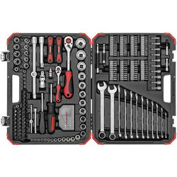 Gedore Βαλίτσα με Εργαλεία 1/4 + 1/2 232-pieces R46003232