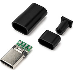 POWERTECH βύσμα USB-C CAB-UC105, 480Mbps, μαύρο
