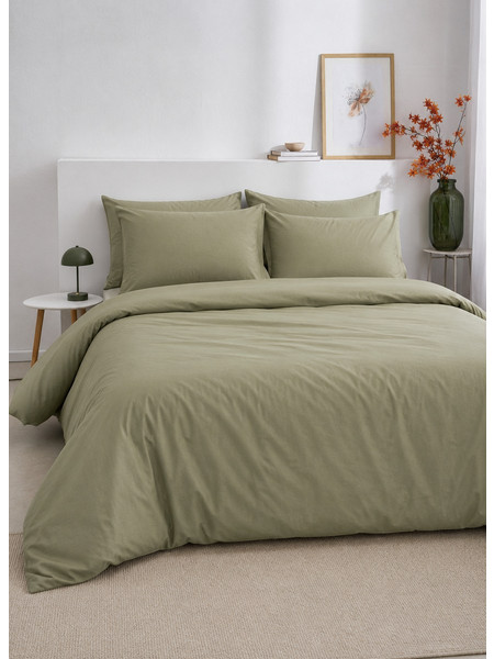 Μαξιλαροθήκες Σετ 2 τμχ LaMera 704 Green Grey Vesta Home 53x73 cm