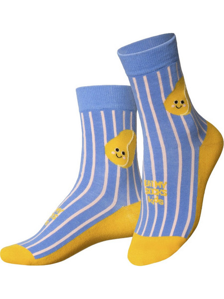 EAT MY SOCKS KIDS SALTY CHIPS BLUE EMSKIDCHIPB Μπλε