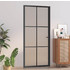 vidaXL Πόρτα Εσωτερική Γυάλινη Μαύρη 93x201.5cm 350558