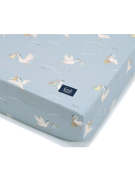 La Millou Βρεφικό Σεντόνι Κούνιας με Λάστιχο 70x140 Bebe Mignon Blue