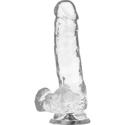 X Ray Cock Ρεαλιστικό Dildo με Βεντούζα & Όρχεις 18.5cm Clear