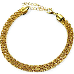 Farma Bijoux Flat Gold Βραχιόλι 17-20mm BE2MP
