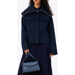 Lacoste Γυναικείο Μπουφάν Παρκά Σκούρο Μπλε 3BF8427-MXQ