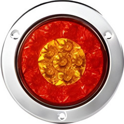 Φανάρι Φορτηγού Στρογγυλό LED 16 SMD Δίχρωμο 12-24V W17568-5-0 - ΠΟΡΤΟΚΑΛΙ