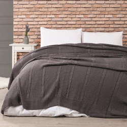 Κουβέρτα Πλεκτή Edenhill Anthracite