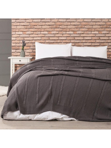 Κουβέρτα Πλεκτή Edenhill Anthracite