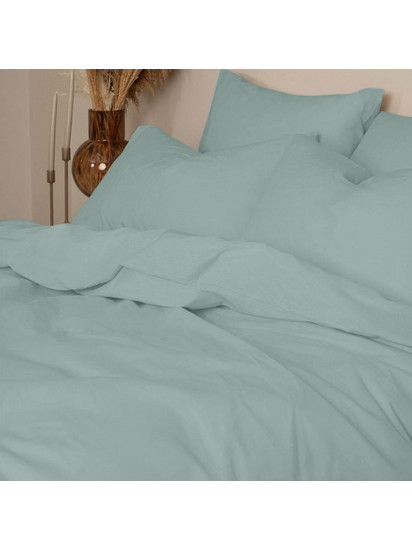Παπλωματοθήκη Μεμονωμένη Διπλή Cotton Feelings 114 Light Aqua 200x250 Sunshine - Sunshine Home