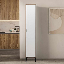 Multi Purpose Cabinet Arden Single Door White Melamine Coated Particle Board 35x37x190 cm