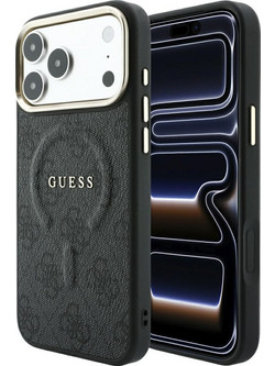 Guess 4G Embossed Ring Classic Logo Magsafe Θήκη Black (iPhone 18 Pro / 17 Pro)