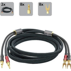 Oehlbach TRANSFORM DUAL-PLUG Καλώδιο Ηχείων με Εναλλάξιμα Βύσματα 3m (Σετ)