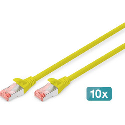 Digitus S/FTP Cat.6 Καλώδιο Δικτύου Ethernet 2m Yellow 10τμχ