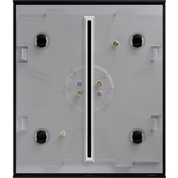 AJAX - CENTER BUTTON (2-GANG) BLACK
