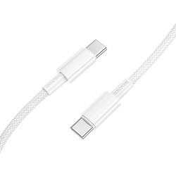 Borofone BX117 Καλώδιο USB-C σε USB-C 60W 1m White
