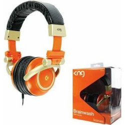 KNG KNG-7020 Ενσύρματα Ακουστικά On Ear Πορτοκαλί