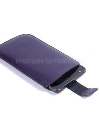 Stylish Pull Up Leather Smart Case Cover Purple