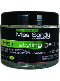 Miss Sandy για Δυνατό Κράτημα Gel Μαλλιών Ανδρικό για Λάμψη Πολύ Δυνατό Κράτημα 500ml