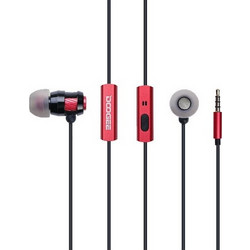 Hands Free in-Earbud Stereo 3.5 mm για android και iphone κινητά Κόκκινο - Μαύρο