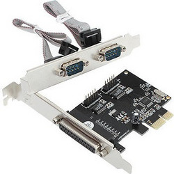 Κάρτα PCI-E PCI Express to 2x Serial COM RS-232 DB9 & 1x Parallel DB25 Port Controller (OEM)