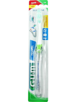 Gum Travel Brush 158 Soft Οδοντόβουρτσα Πράσινη