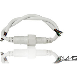 Connector αδιάβροχος IP66 με καλώδιο 20cm για ταινία Led LMS RGB 7,2 & 14,4 Watt