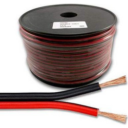 SOUND CABLE BLACK/RED 100m 2 X 0.75 mm CCA ΚΑΛΩΔΙΟ ΗΧΕΙΩΝ ΜΑΥΡΟ-ΚΟΚΚΙΝΟ FTT12-001